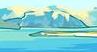 Ice-covered mountains